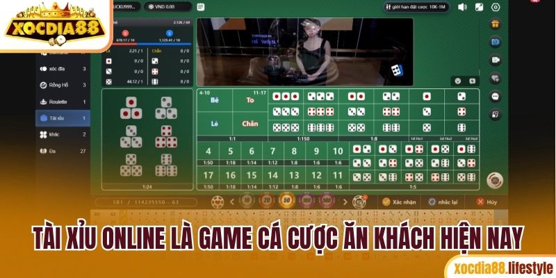 Tài xỉu online là game cá cược ăn khách hiện nay